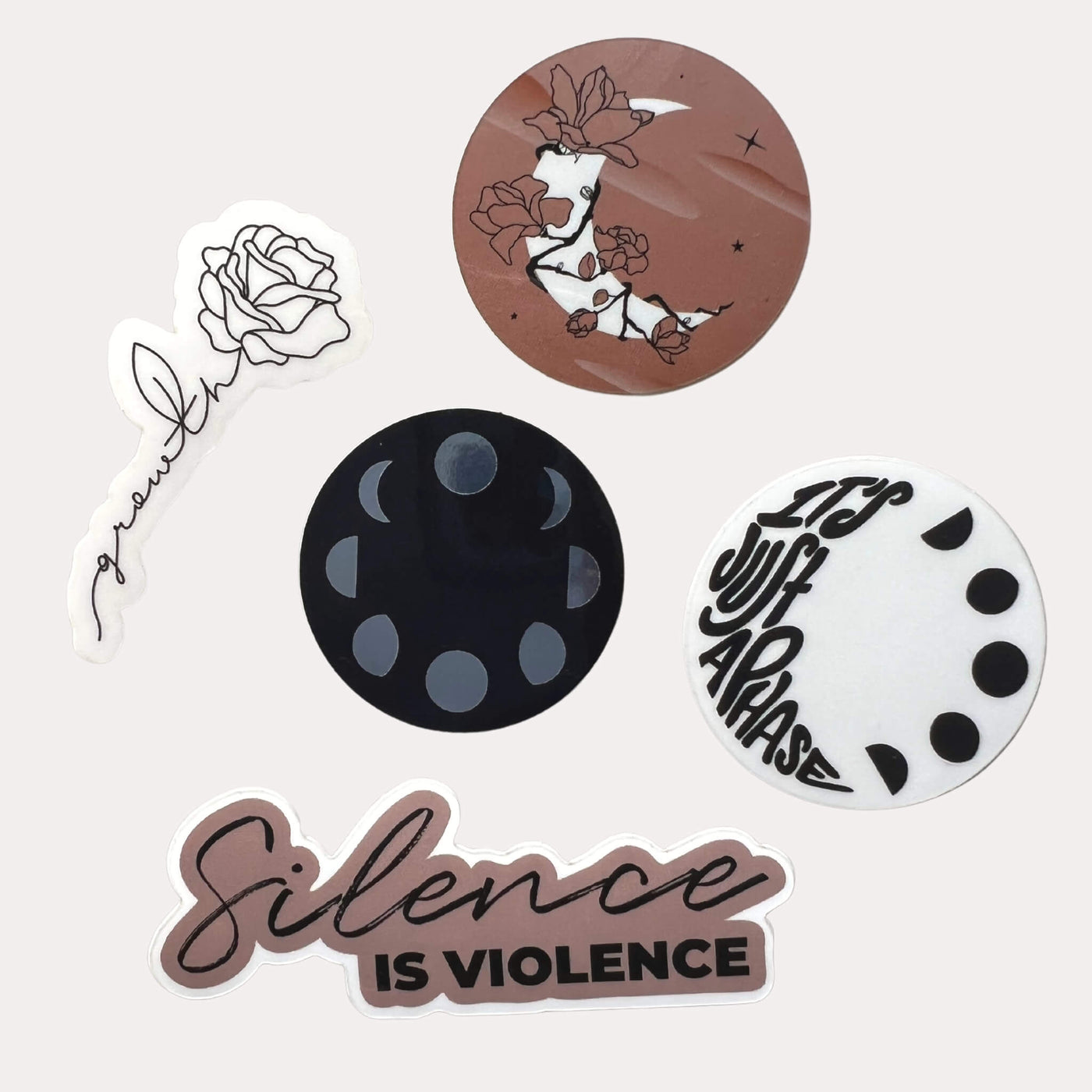 Phases of Change Sticker Pack