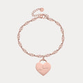 Custom Engraved Heart Bracelet - Image 4