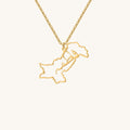 Custom Map Name Necklace | Pakistan - Image 9