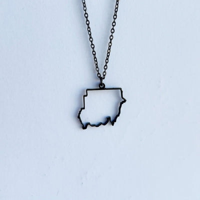 Custom Outline Map Necklace