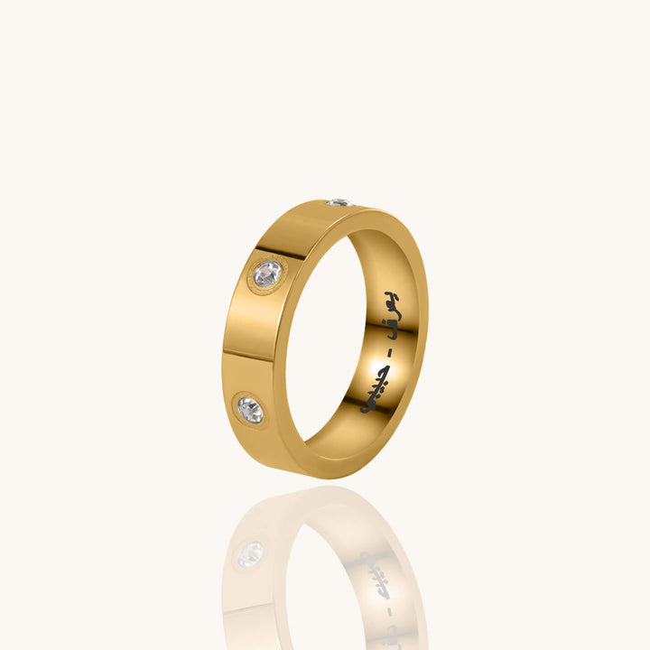 Custom Engraved Crystal Ring