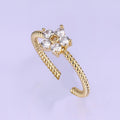 Crystal Floral Ring - Image 4