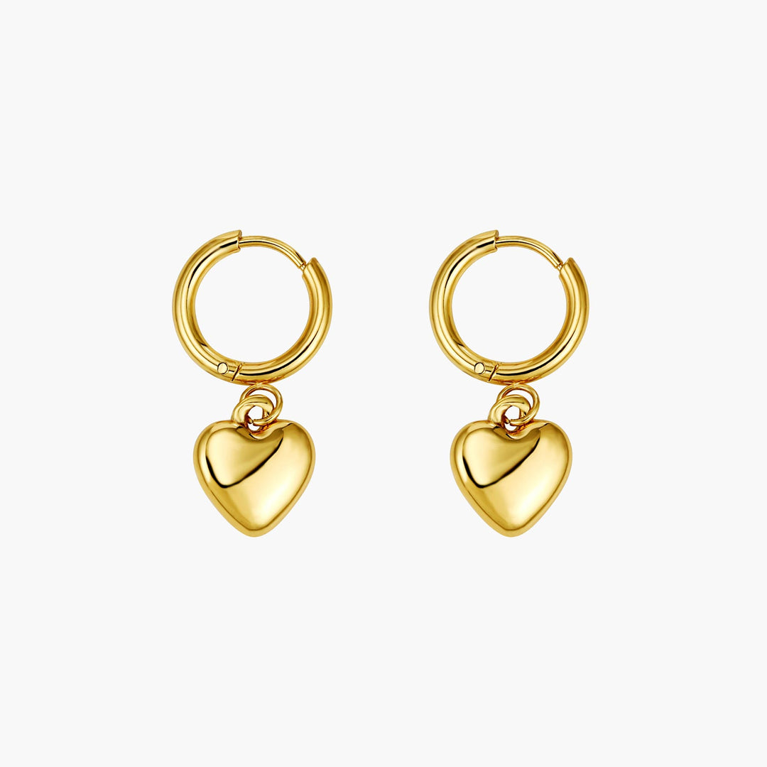 Heart Charm Earrings