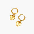 Heart Charm Earrings - Image 5