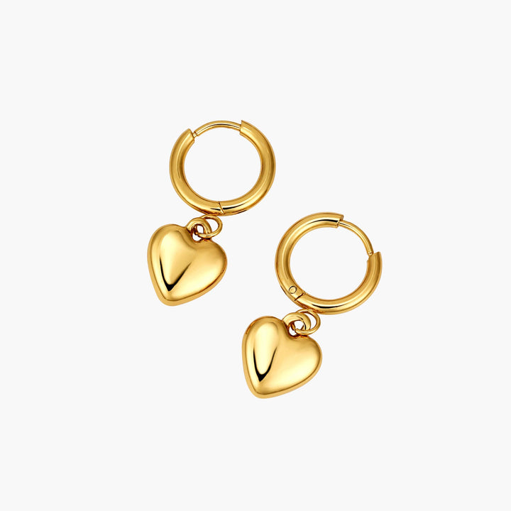 Heart Charm Earrings
