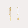 Leaf Chain Earrings - Image 1