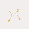 Leaf Chain Earrings - Image 3