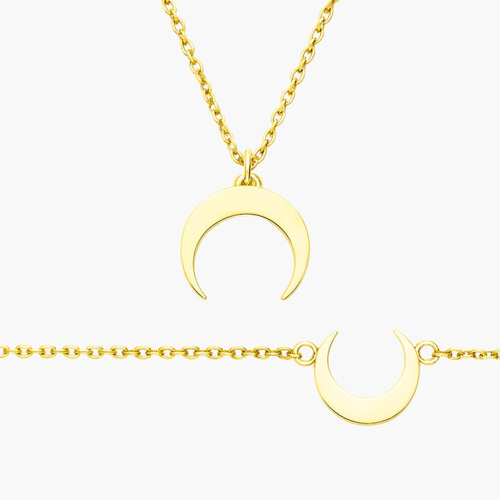 Moon Necklace + Bracelet | Bundle