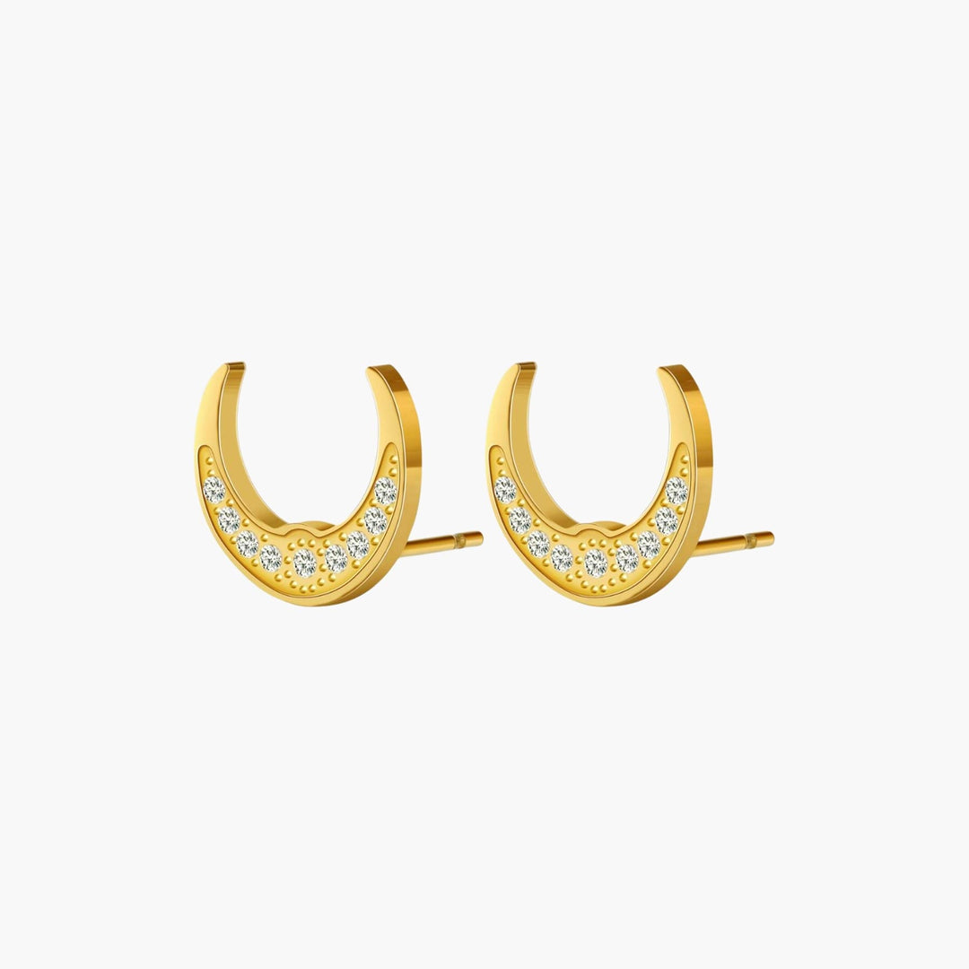 Moon Stud Earrings