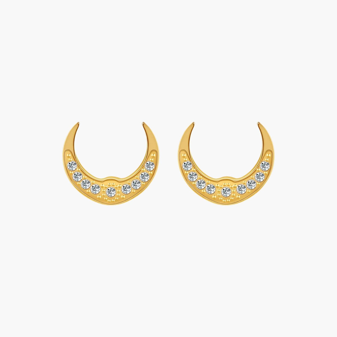 Moon Stud Earrings