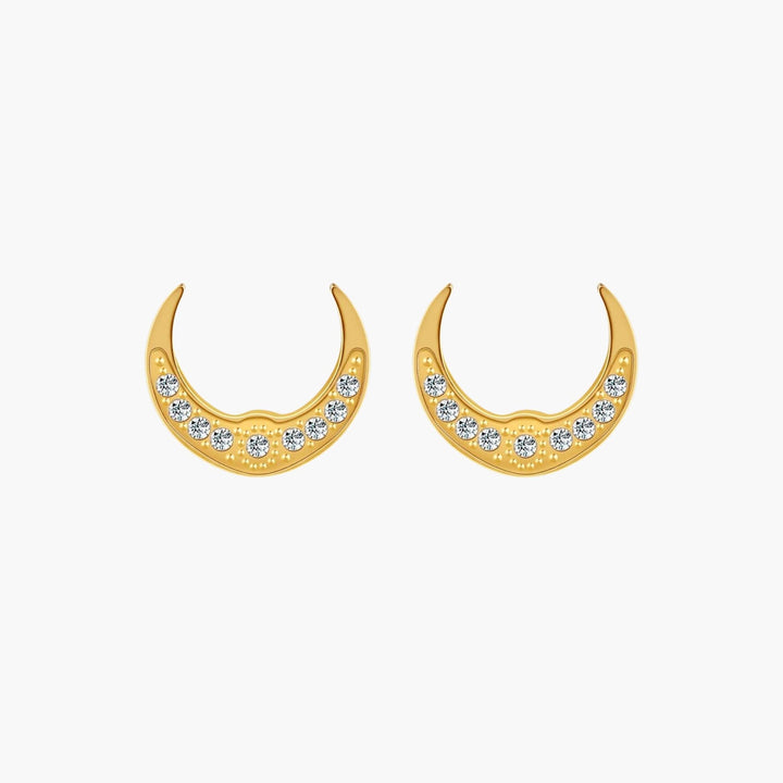 Moon Stud Earrings