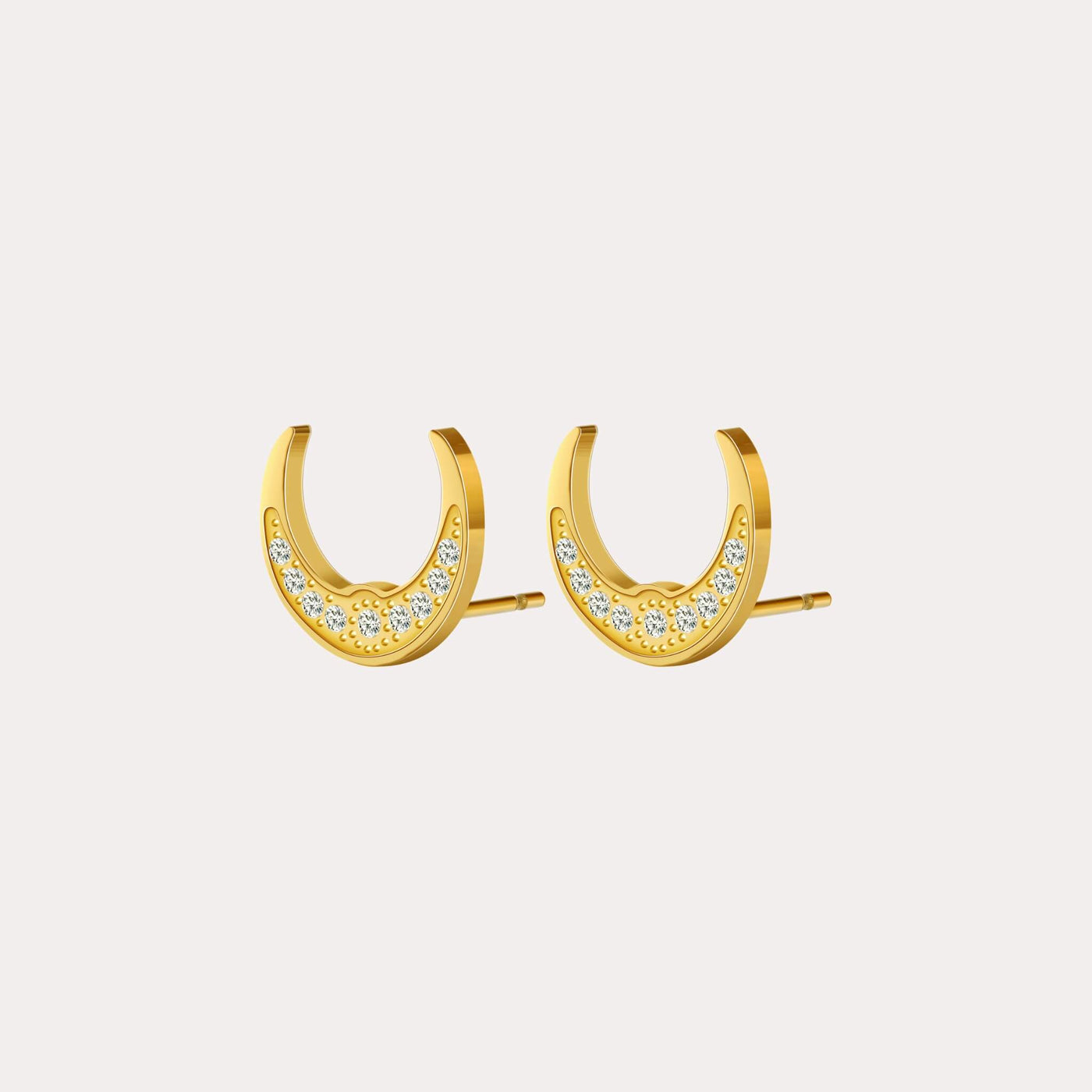 Moon Stud Earrings