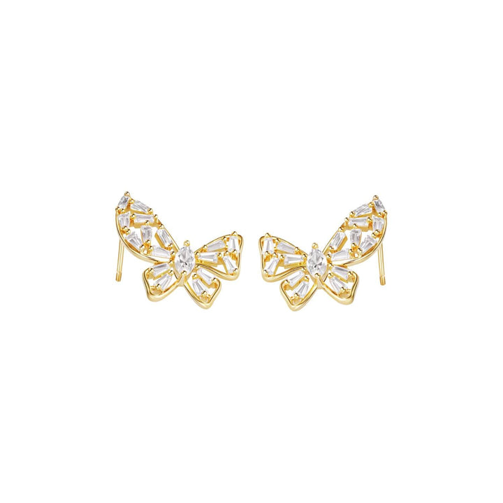 Mosaic Crystal Butterfly Earrings