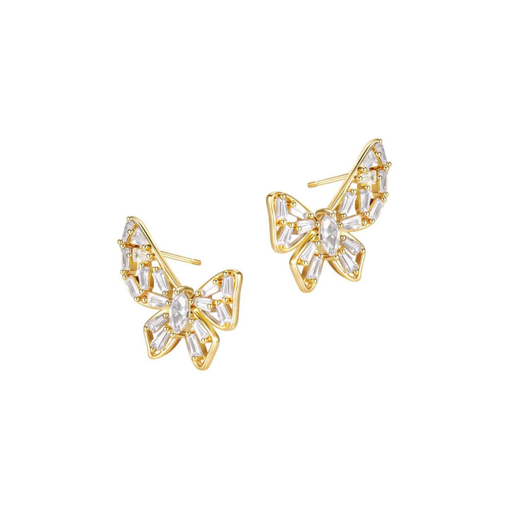 Mosaic Crystal Butterfly Earrings