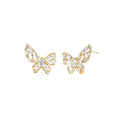 Mosaic Crystal Butterfly Earrings - Image 3