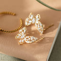 Mosaic Crystal Butterfly Earrings - Image 7
