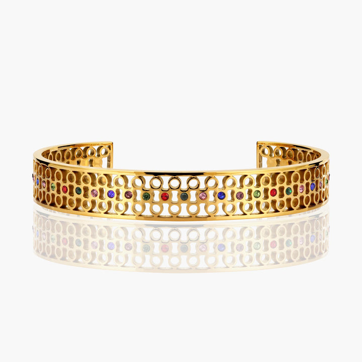 Multicolor Stone Cuff