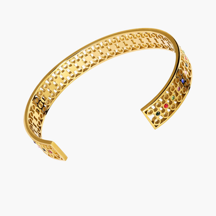 Multicolor Stone Cuff