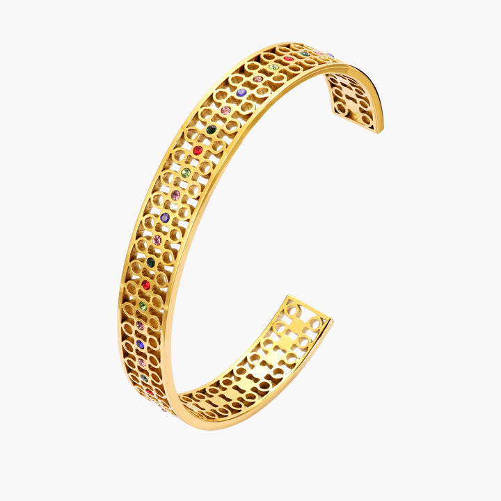 Multicolor Stone Cuff