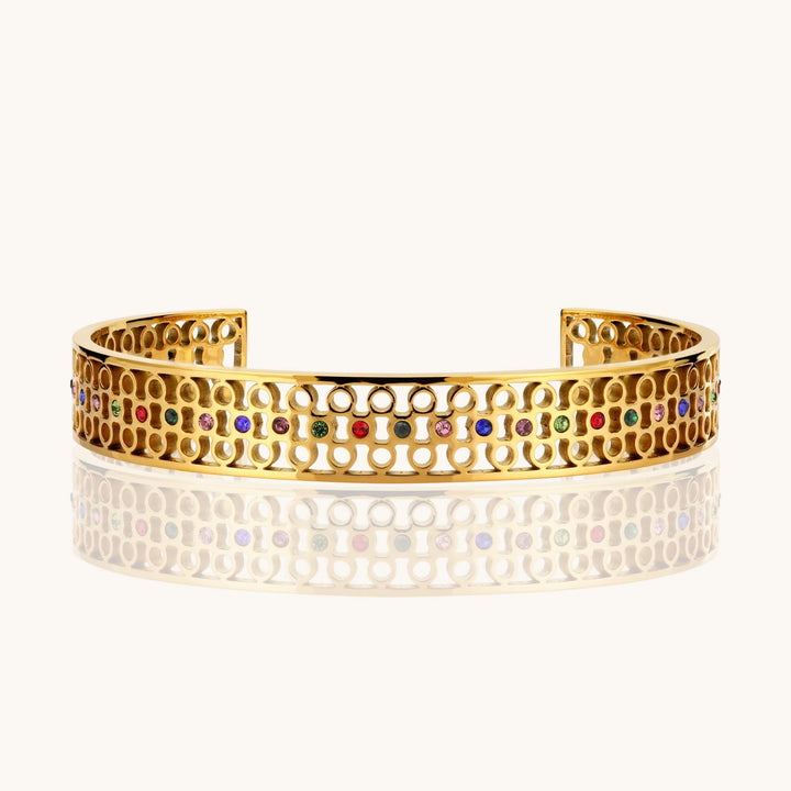 Multicolor Stone Cuff