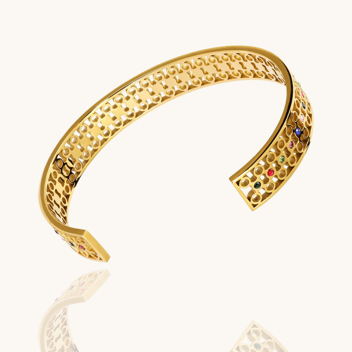 Multicolor Stone Cuff