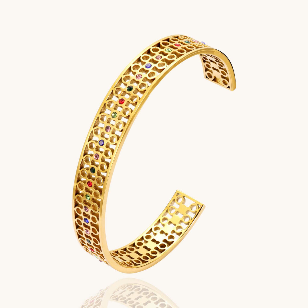 Multicolor Stone Cuff