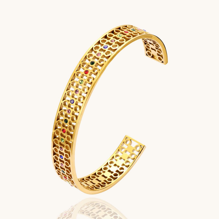 Multicolor Stone Cuff