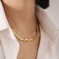 Personalized Snake Chain Necklace - Image 2