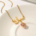 Personalized Heart Crystal Necklace - Image 11