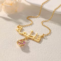 Personalized Heart Crystal Necklace - Image 10