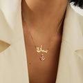 Personalized Heart Crystal Necklace - Image 12