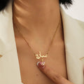 Personalized Heart Crystal Necklace - Image 9