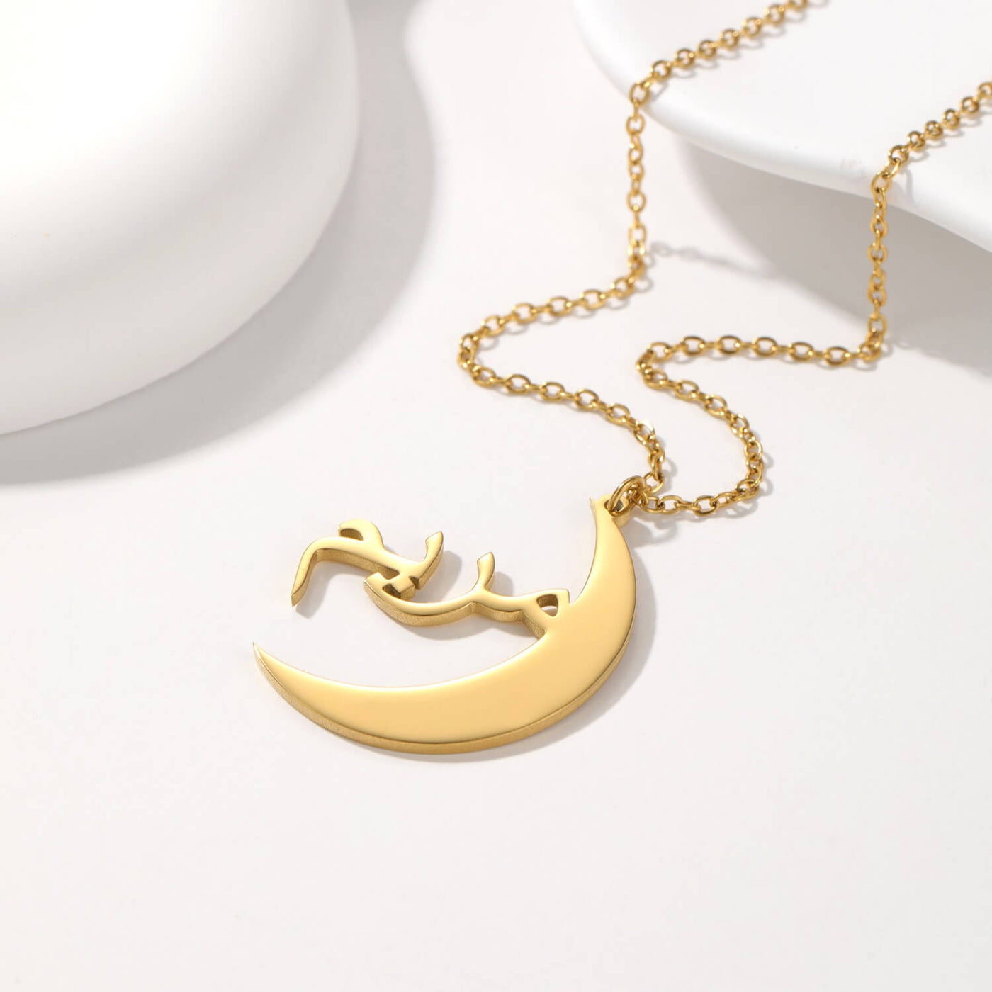 Personalized Moon Name Necklace