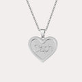 Personalized Solid Heart Name Necklace - Image 5