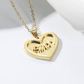 Personalized Solid Heart Name Necklace - Image 4