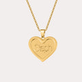 Personalized Solid Heart Name Necklace - Image 1