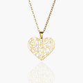Verily With Every Hardship Comes Ease Heart Calligraphy Necklace - Image 1