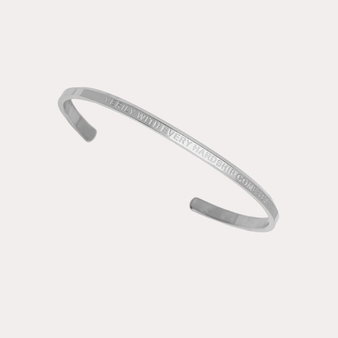 VerilyWithEveryHardshipComesEaseCuff_Silver_1