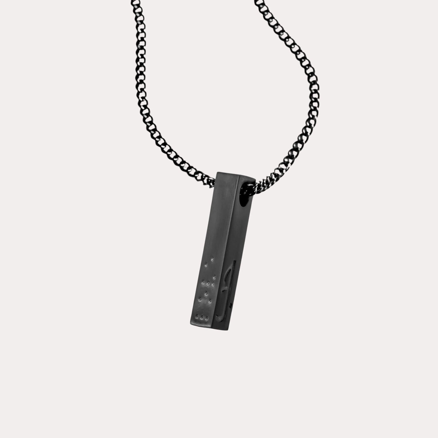 Buy Fancy Design Spiral Long Rectangular Twisted Black Bar Pendant - Lowest  price in India| GlowRoad