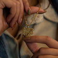 Verily With Every Hardship Comes Ease Heart Calligraphy Necklace - Image 4