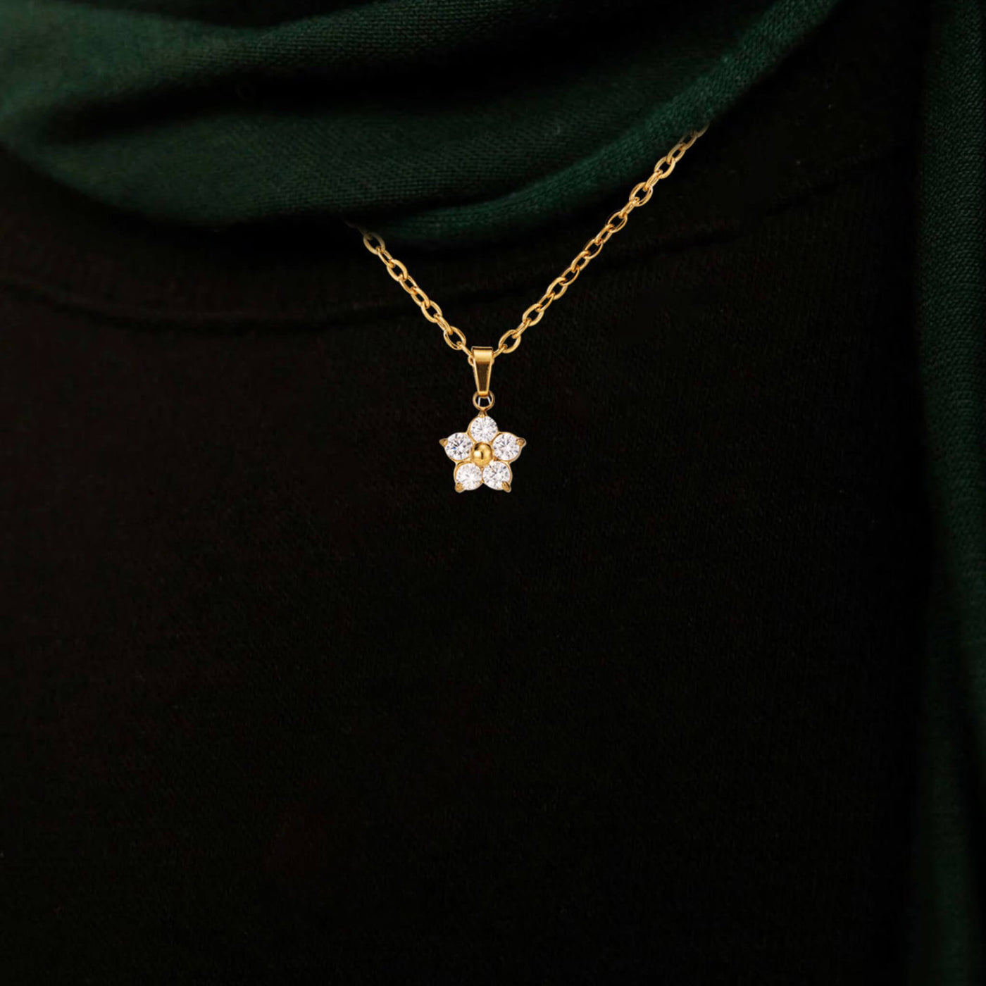 Crystal Floral Necklace