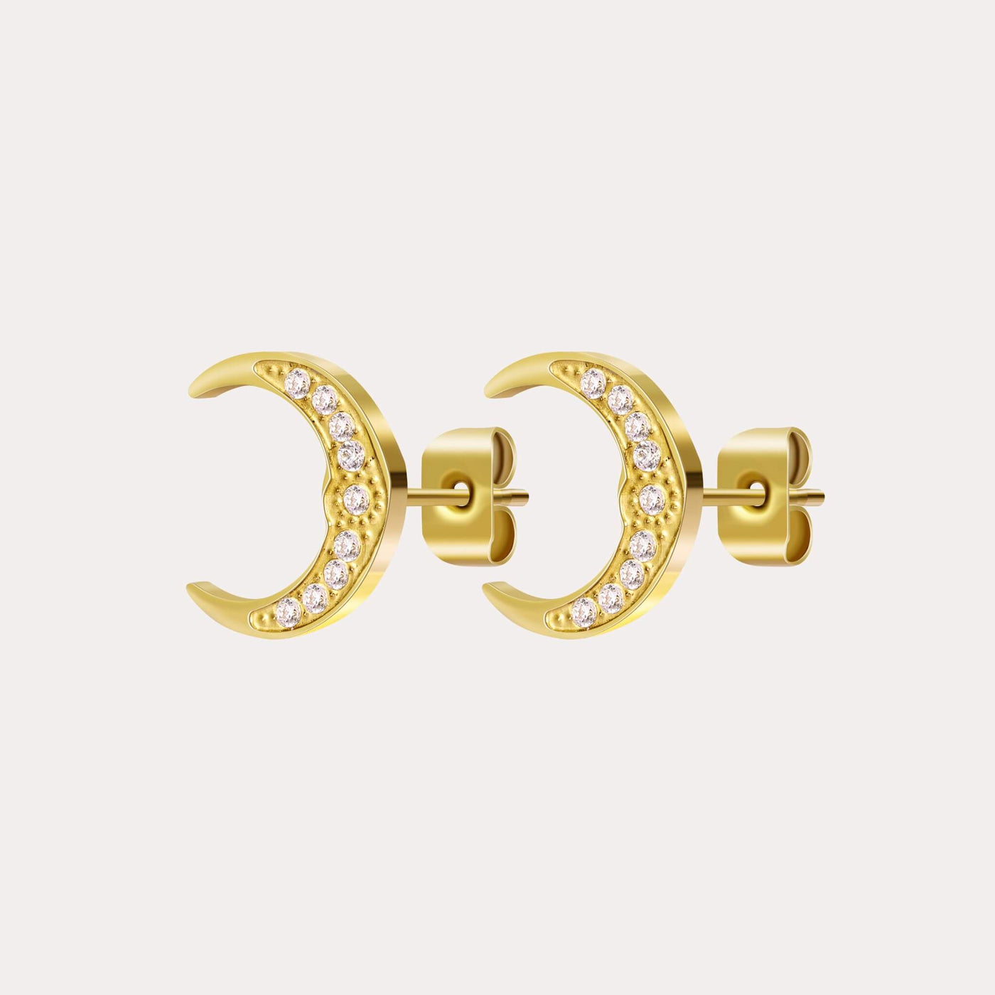 Moon Stud Earrings