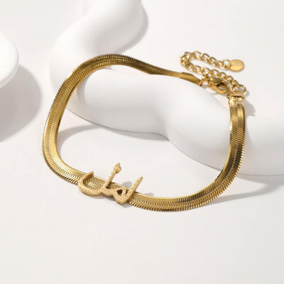 Personalized Snake Chain Bracelet
