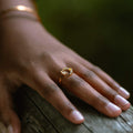 Star & Moon Ring | Birthstone - Image 3
