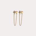 Heart Chain Loop Earrings - Image 1