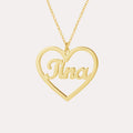 Personalized Heart Name Necklace - Image 1