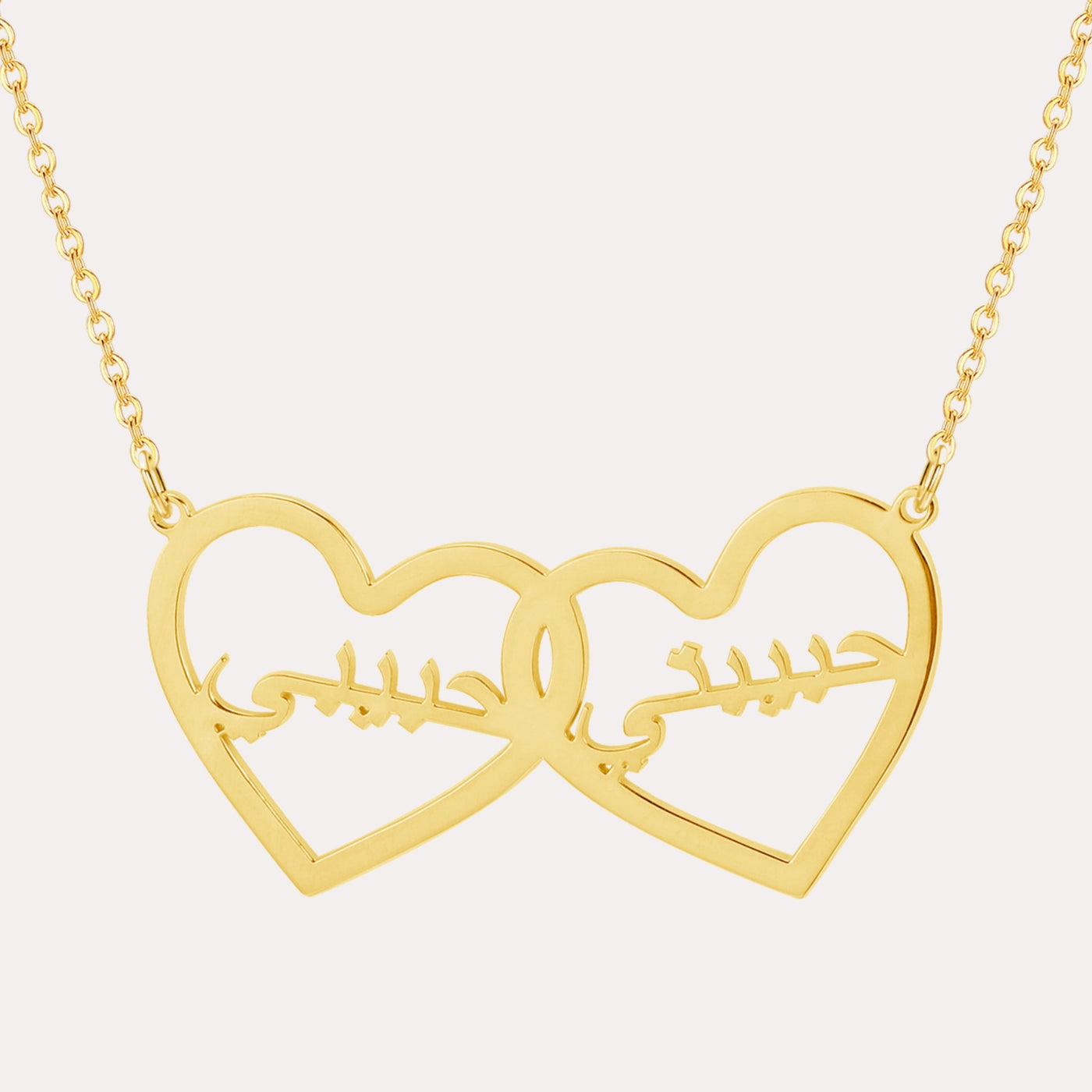 ZUDO-Double-Heart-Name-Necklace-Arabic-Gold