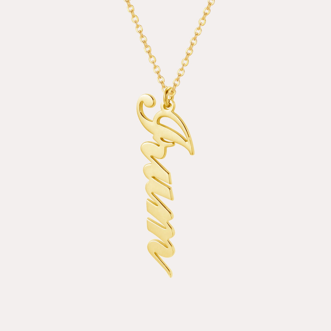 ZUDO Personalized Vertical Name Necklace