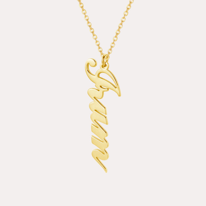 ZUDO Personalized Vertical Name Necklace
