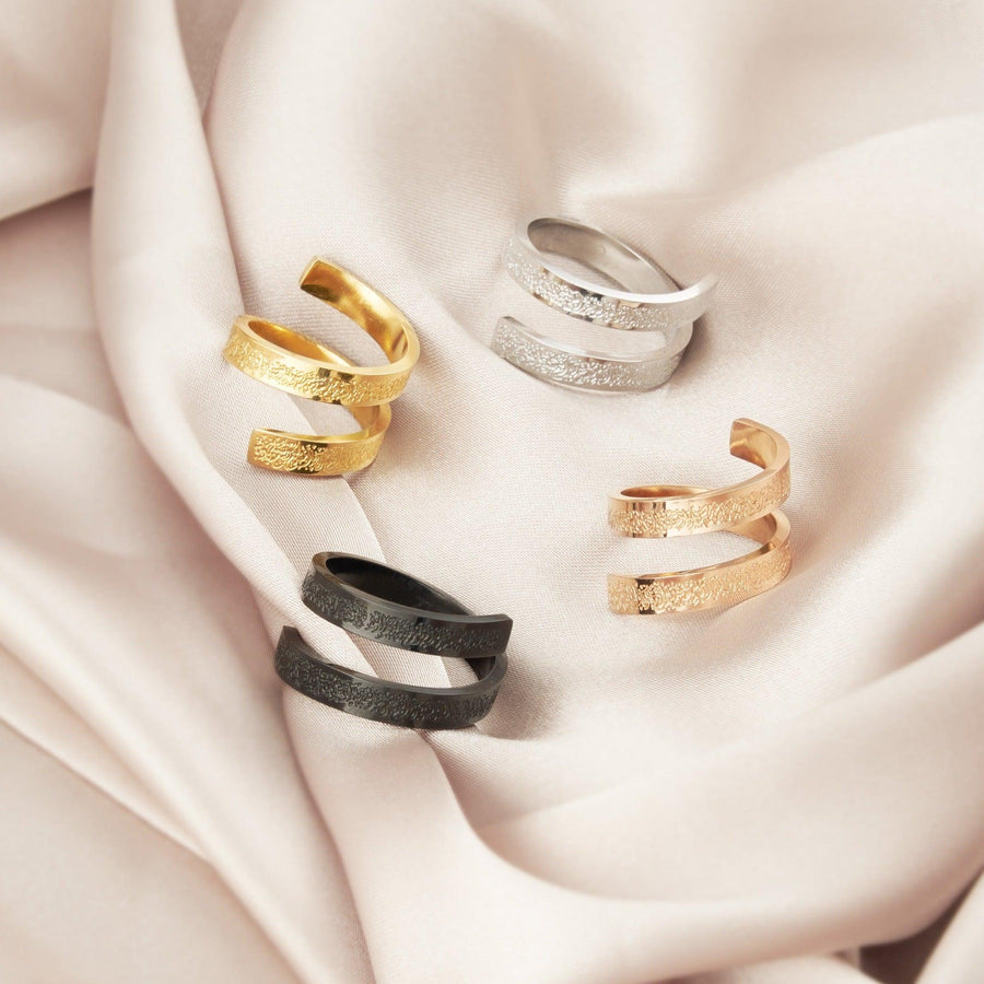 ZUDO-4-Qul-Spiral-Ring - gold-rosegold-silver-black